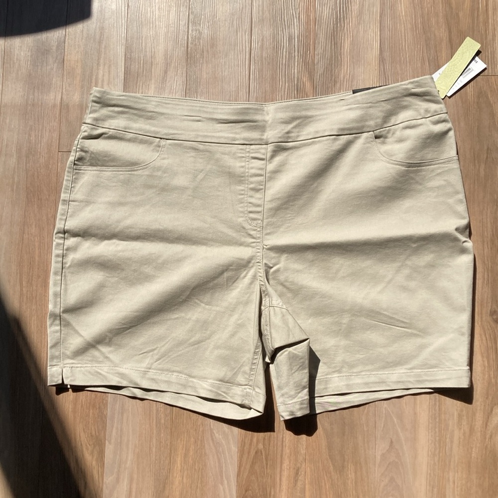 Napa Valley stonewall tan pull on short with stretch and pocket 20W - Picture 10 of 15